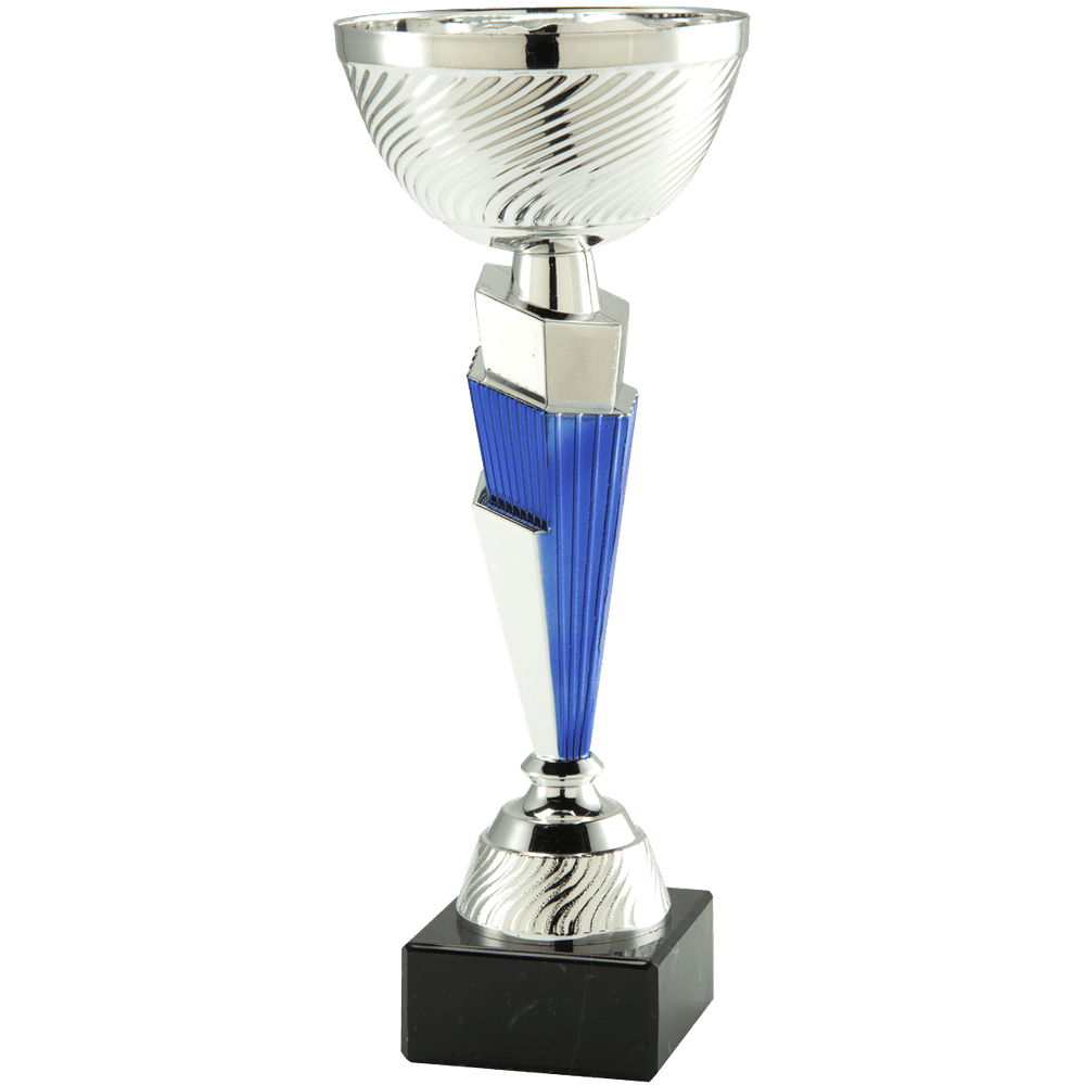 Trofee zilver/blauw - Medailles Online