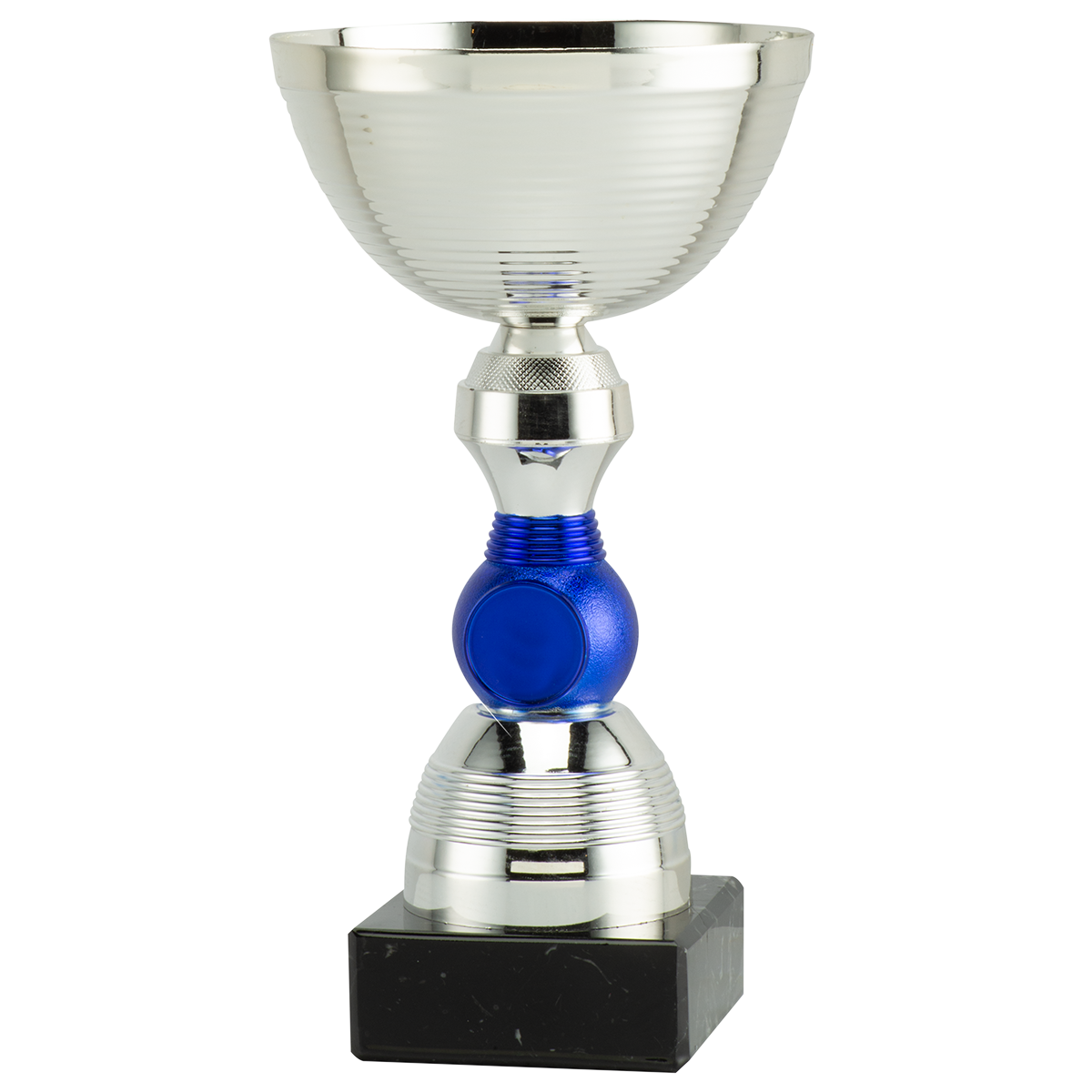 Trofee zilver/blauw