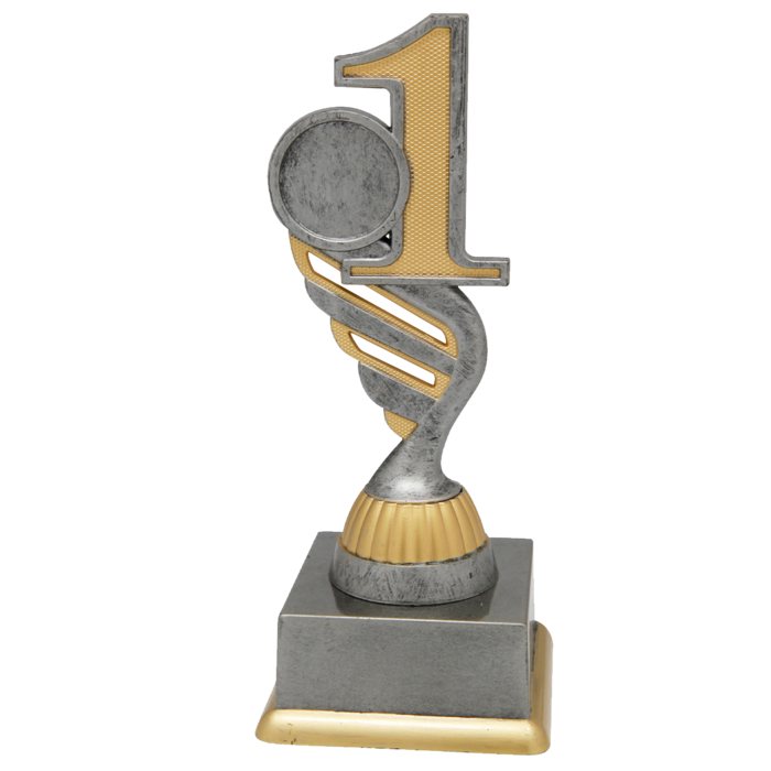 Trofee Nummer 1 – Kunststof Award met Embleem & Graveerplaatje