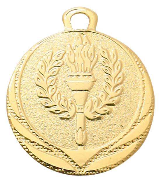 Olympische fakkel Medaille 32mm (DI3208) - Medailles Online