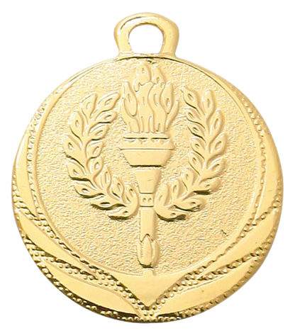 Olympische fakkel Medaille 32mm (DI3208) - Medailles Online