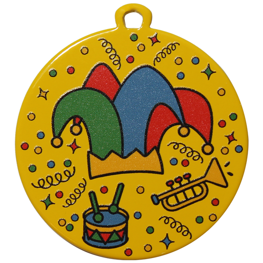 Carnavals Medaille met Narrenhoed  50mm