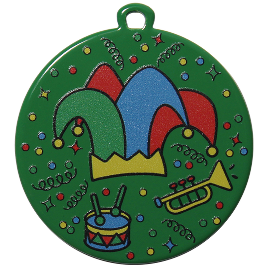 Carnavals Medaille Narrenhoed 50mm – Voor Verenigingen | IJzeren Personaliseerbare Medaille