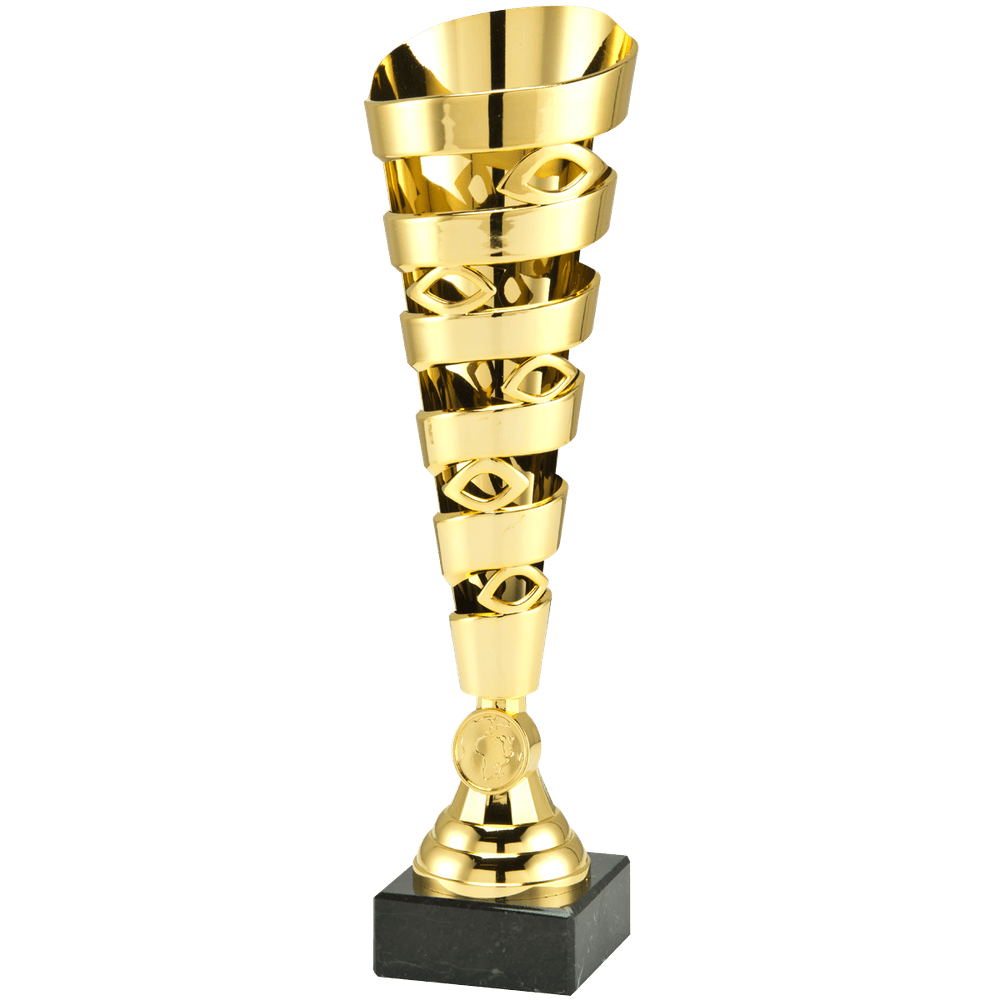 Lange trofee in de kleur goud