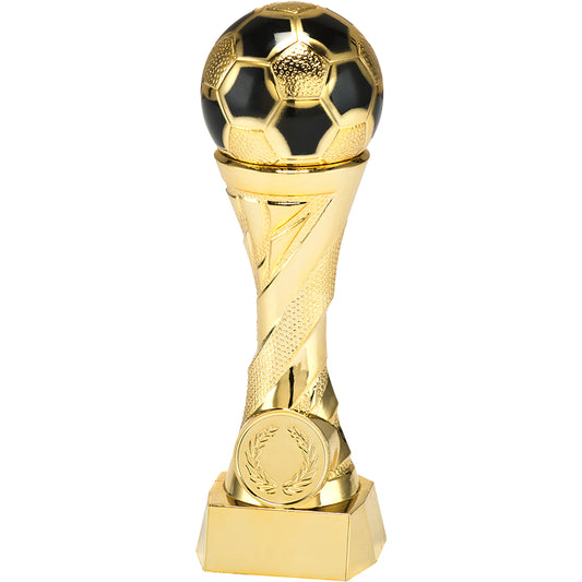 Gouden Voetbalbeker met Voetbal 16-19-23-27 cm
