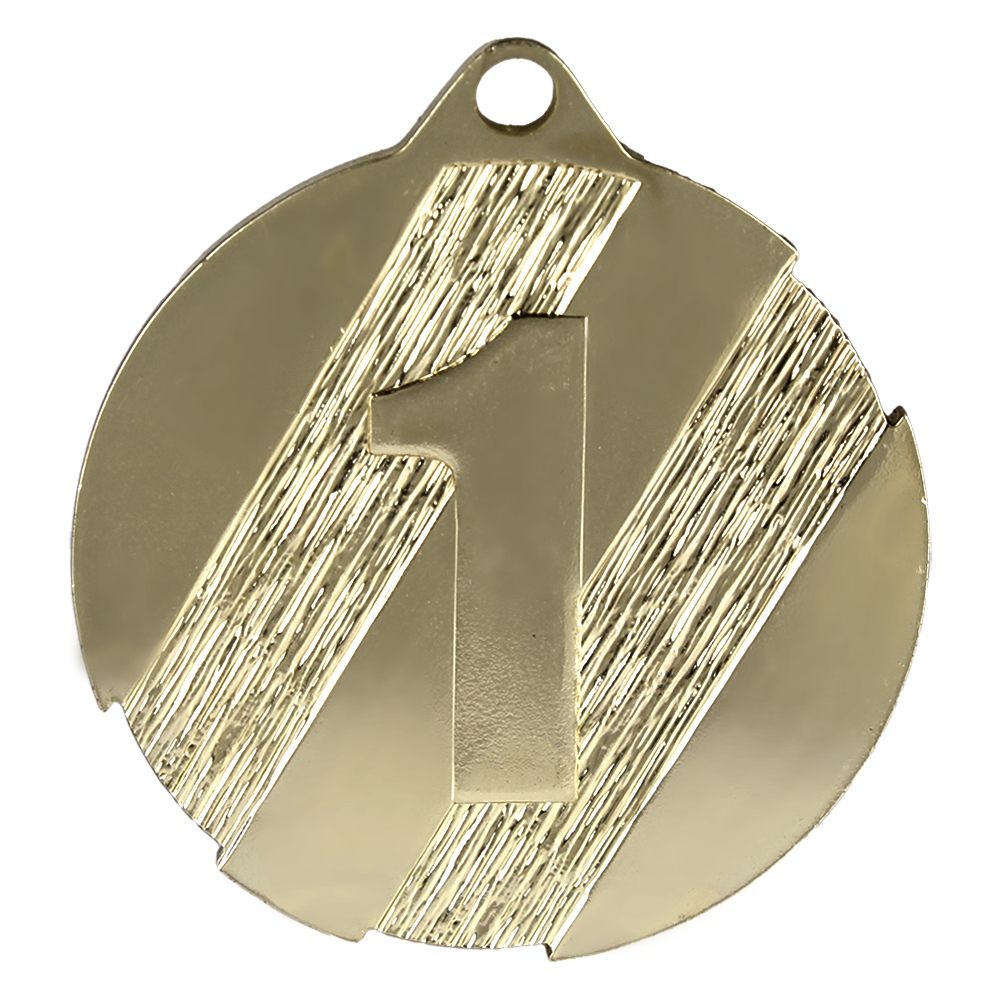 Gouden medaille 50mm goud zilver brons 1e 2e 3e plaats met lint personaliseerbaar