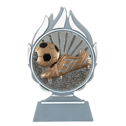 Voetbal Trofee met Resin Schijf 13,5 cm