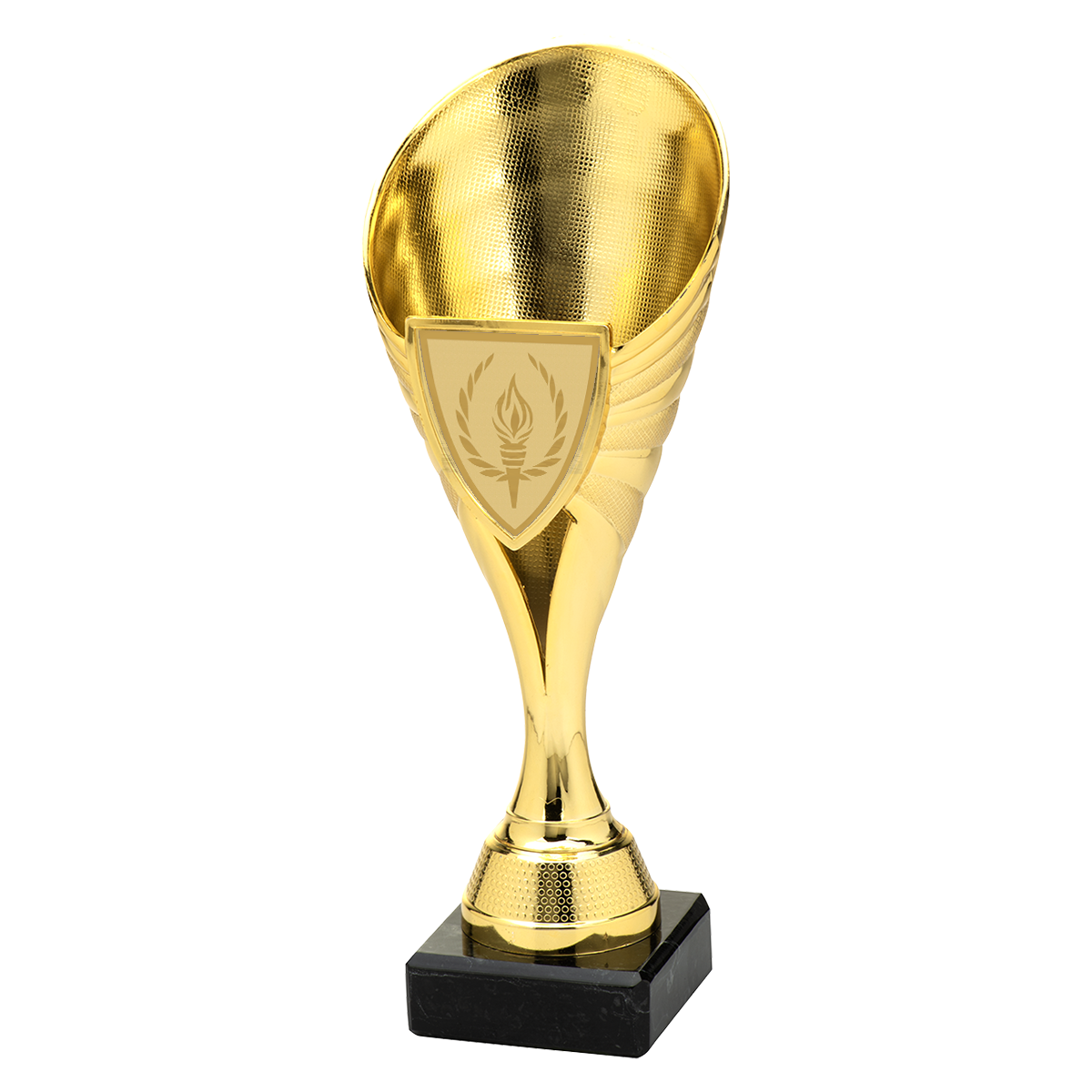 Goudkleurige Trofee met Marmeren Voet