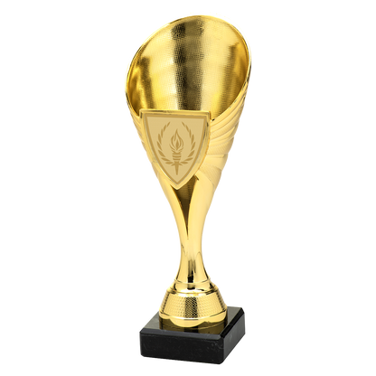 Goudkleurige Trofee met Marmeren Voet