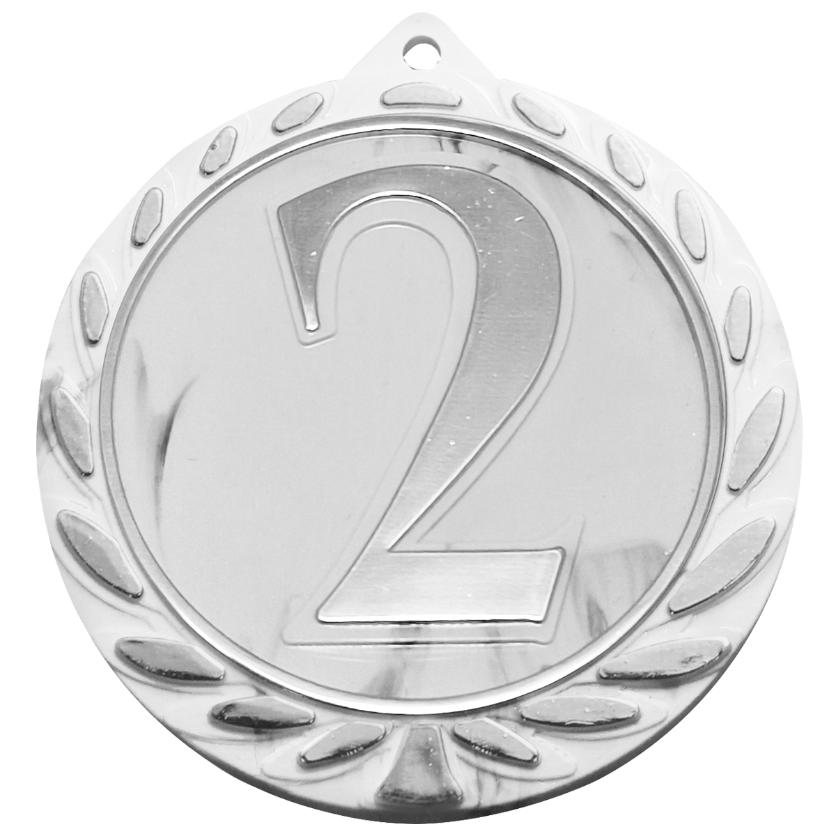 Duurzame podium medaille van gerecycled plastic met nummer 1, 2 of 3 en goud, zilver of brons accent
