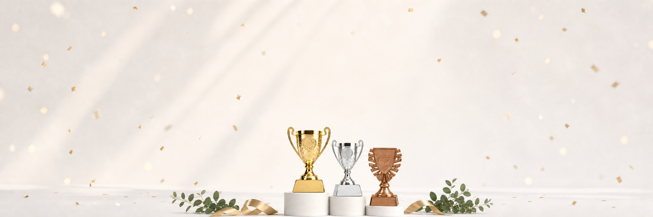 Sportbeker BS.CP730 en Budget Trofee X620 met vrije ruimte voor bannertekst
