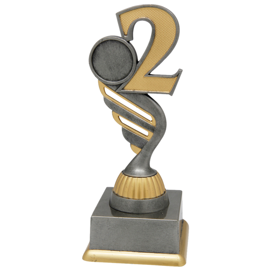 Trofee Nummer 2 – Kunststof Award met Embleem & Graveerplaatje