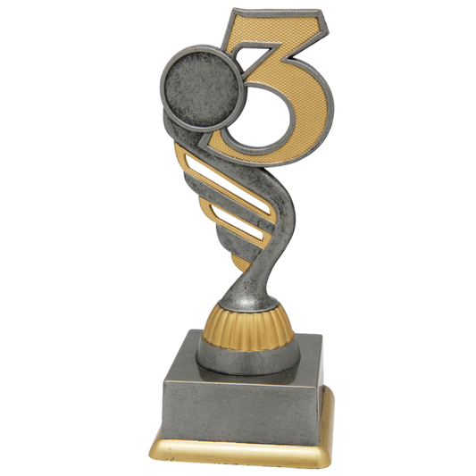 Trofee Nummer 3 – Kunststof Award met Embleem & Graveerplaatje
