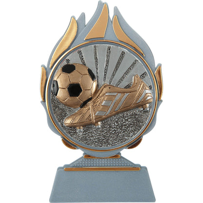 Voetbal Trofee met Resin Schijf 13,5 cm